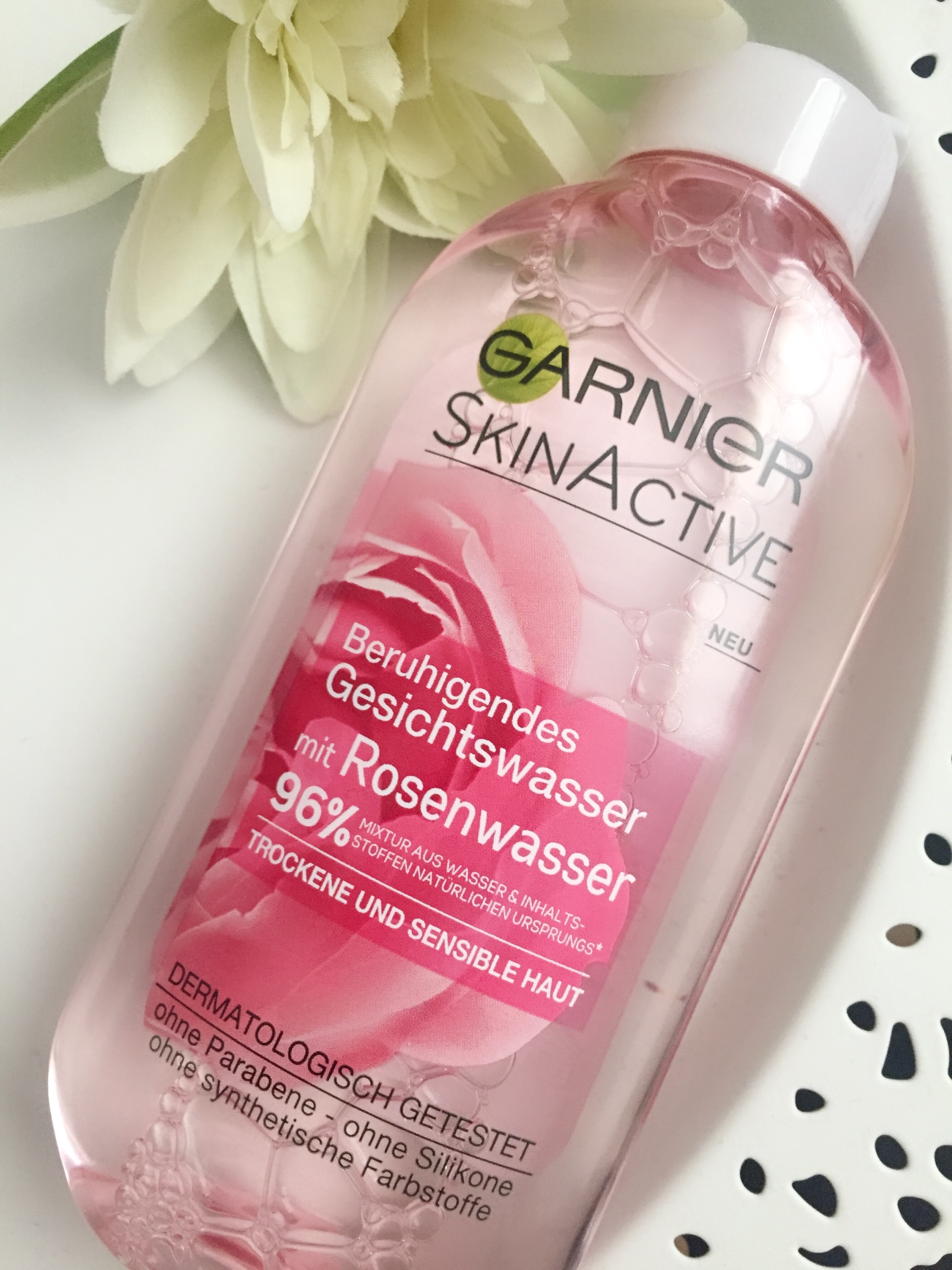 Garnier SkinActive – Beauty-Blog Rockerbellas mit Gesichtswasser Rosenwasser Beruhigendes 